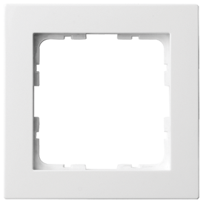 Рамка G-Classic  1-постовая, цвет белый глянцевый, G1001W, Jasmart Electric