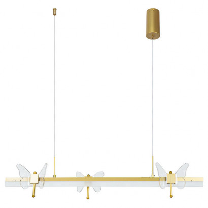 Arte Lamp DARCY, Светильник подвесной, цвет арматуры - золото, цвет плафона/декора - прозрачный, 1x45W LED, A2187SP-1GO
