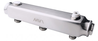 Коллектор из нержавеющей стали MVI, м\ц 100мм, 1 1/4"x1/2", 2 выхода, ML.402.07