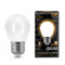 Лампа Gauss Filament Шар 5W 420lm 2700К Е27 milky LED 1/10/50, 105202105