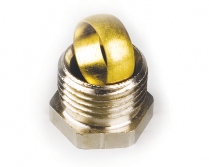 Фитинг компрессионный для медных и тонкостенных стальных труб 15 мм, соединение к клапану 1/2', MC.415.05