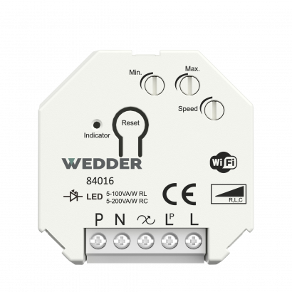 84016-B Кнопочный нажимной диммер Smart Life  Wifi 200W, Wedder