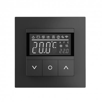 82216PB Термостат для теплых полов Smart Life Wifi, черный, Wedder