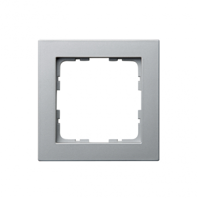 81001SCS Рамка 1 постовая с квадратным углом, алюминий, Wedder