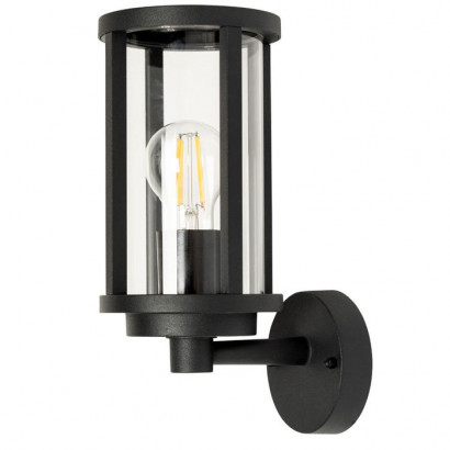Arte Lamp TORONTO, Светильник уличный, цвет арматуры - черный, цвет плафона/декора - ПРОЗРАЧНЫЙ, 1х40W E27, A1036AL-1BK