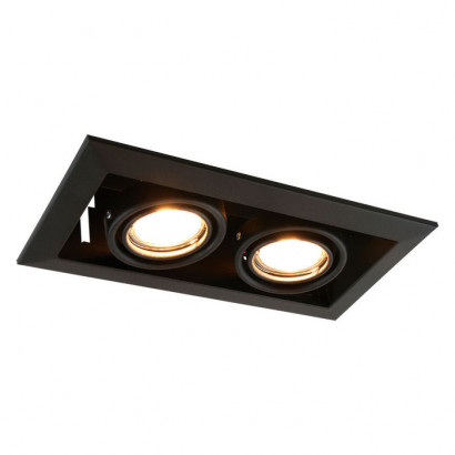 Arte Lamp CARDANI PICCOLO, Встраиваемый светильник, цвет арматуры - черный, цвет плафона/декора - , 2х50W GU10, A5941PL-2BK