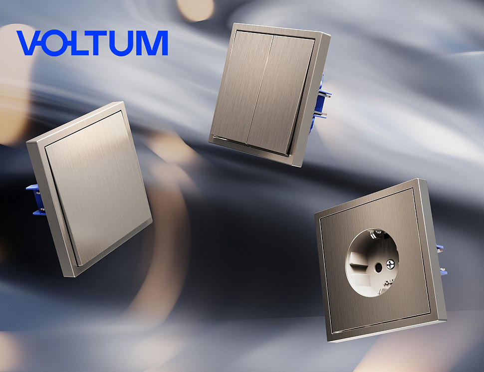 Voltum S70 Metal розетки и выключатели