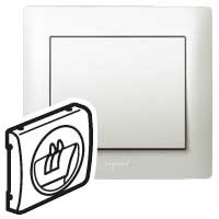 Legrand Лицевая панель - Galea Life - для одиночной розетки для колонок - Кат. № 7 757 85 - Pearl, 771500