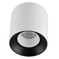 Denkirs DK3090-WB+WH Светильник накладной IP 20, 10 Вт, GU5.3, LED, бело-черный/белый, пластик