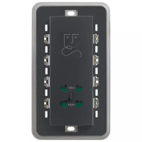 Vimar Розетка для бритвы вертикальная 230В, серая, 20291