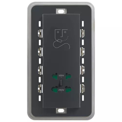 Vimar Розетка для бритвы вертикальная 230В, серая, 20291