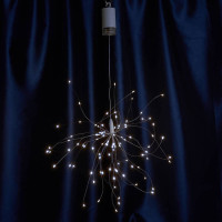 Гирлянда украшение Фейерверк 100 LED 0.3м, 5000K, батарейки 4*АА,  IP20, CL595, Feron 41655