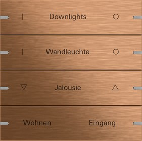 503438 Gira Клавиша 4-ная  для сенс.  выкл.Gira 4 KNX, ГРАВИРОВКА