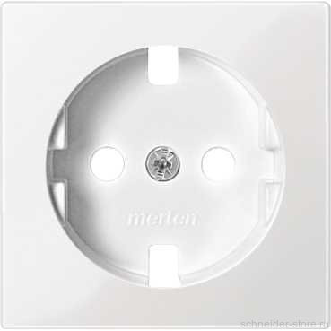 SM Накладка розетки 2К+З 16А 250В~, полярно-бел.