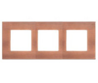 FD01703BC Fede Fede SOHO Рамка 3-ная,  Brushed Cooper