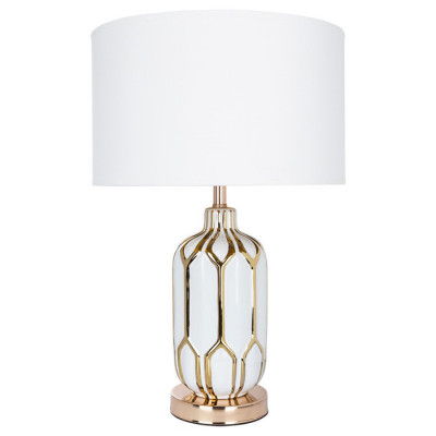 Arte Lamp REVATI, Светильник настольный интерьерный, цвет арматуры - белый, цвет плафона/декора - БЕЛЫЙ, 1х40W E27, A4016LT-1WH
