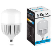 Лампа светодиодная, (120W) 230V E27-E40 6400K Т150, LB-65, Feron 38197