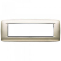 20687.C22 - Vimar Накладка с закруглениями для 7 модулей никель сатинированый