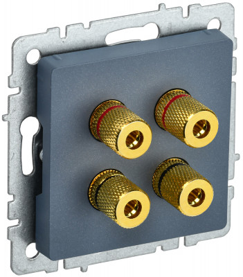 BRITE Аудиорозетка 4-мест. РА10-БрМ мар. IEK, BR-S40-K35
