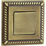 Fede Выключатель 1-клавишный,  цвет Bright Patina, серия Toledo