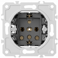Donel механизм розетки Schuko с заземлением 16А 250 В~ на винтах, серия DB, DB18800
