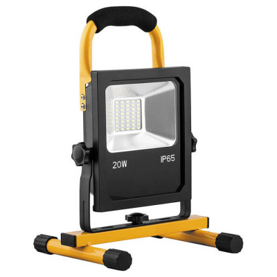 Прожектор светодиодный переносной с зарядным устройством 20W, 6400K, SMD5730, IP65, LL-912, Feron 32088