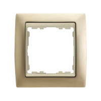 Simon S82 Рамка 1-ная, шампань матовая - шампань, 82914-34
