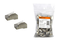 Разъем RJ-45 FTP для кабеля кат. 6, 8P8C (100шт) TDM Electric, SQ0561-0003