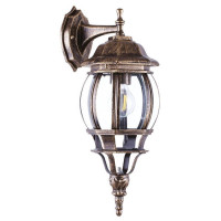 Светильник садово-парковый, 100W 230V E27 черное золото, 8102/PL8102 (на стену вниз), Feron 11245