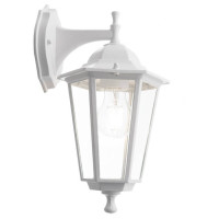 Светильник садово-парковый, 60W 230V E27 белый, 6102/PL6102 (на стену вниз), Feron 11053