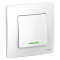BLANCA С/У 1-клавишный ПЕРЕКЛЮЧАТЕЛЬ (cх.6) с подсв., 10А, 250B, БЕЛЫЙ