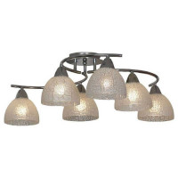 LUSSOLE ZUNGOLI Люстра потолочная, цвет основания - хром, плафон - стекло (цвет - белый), 6x60W E27, LSF-1603-06