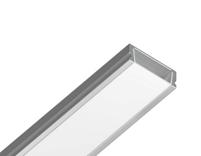 Алюминиевый профиль накладной 15.5*6 Серебро, 2 м, AMBRELLA LIGHT, GP1700AL