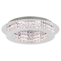 39401 Светодиод. потолочный светильник PRINCIPE димм., 10х3,2W(LED), H105, ?500, сталь, хром/хрустал