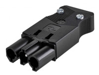 Simon Connect Графит Разъем Quick Connection "папа" на кабель, 2P+E, винт.соединение, CR0004-14