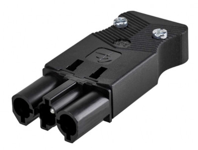 Simon Connect Графит Разъем Quick Connection "папа" на кабель, 2P+E, винт.соединение, CR0004-14