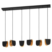 390184 Люстра SERENARA, 6X40W (E27), сталь, черный, золотой