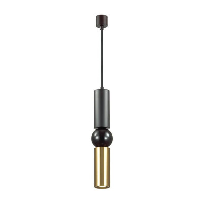 4074/5L L-VISION ODL19 312 черный/золото Подвес GU10 1*5W SAKRA