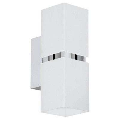 95377 Светодиодное бра PASSA, 2х3,3W(GU10), L55, H170, сталь, хром, белый