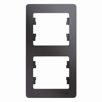 GLOSSA 2-постовая РАМКА, вертикальная, ГРАФИТ