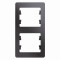 GLOSSA 2-постовая РАМКА, вертикальная, ГРАФИТ
