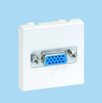 Simon SConnect Плата с разъёмом VGA "мама" (15 конт.), винты, 45х45мм, белый, K100B-9