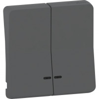 MUR34205 - MUREVA S ДВОЙНАЯ КЛАВИША с линзой подсветки, АНТРАЦИТ, IP55, Schneider Electric MUR34205 - MUREVA S ДВОЙНАЯ КЛАВИША с линзой подсветки, АНТРАЦИТ, IP55, Schneider Electric