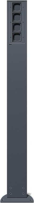 135428 Gira Энергетическая стойка 1400 мм с 4-мя свободными гнездами