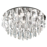 93413 Потолочный светильник CALAONDA, 7х33W(G9), ?580, H310, хром/хрусталь