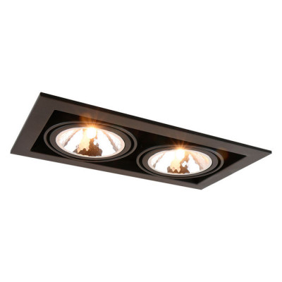 Arte Lamp CARDANI SEMPLICE, Встраиваемый светильник, цвет арматуры - черный, цвет плафона/декора - , 2х40W G9, A5949PL-2BK