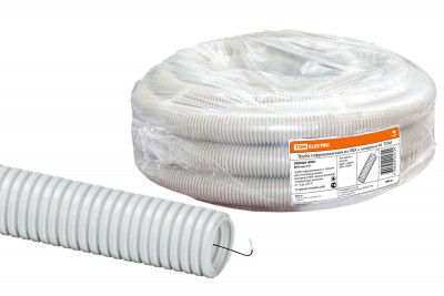 Труба гофр.ПВХ d 16 с зондом (100 м) легкая TDM Electric, SQ0401-0001