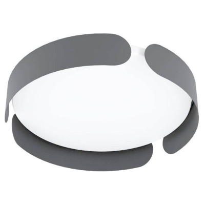 99621 Светильник потолочный VALCASOTTO, LED 24W, 2050lm, H75, ?350, сталь/пластик, белый/черный