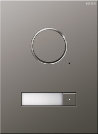 250120 Gira Дверная аудиодомофонная станция Сталь на 1 абонента 250120 Gira Дверная аудиодомофонная станция Сталь на 1 абонента