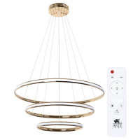 Arte Lamp MERIDIANA, Светильник подвесной, цвет арматуры - золото, цвет плафона/декора - белый, 1x150W LED, A2198SP-3GO